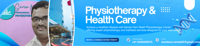 Blue and White Modern Medical Healthcare Banner (550 x 125 mm)